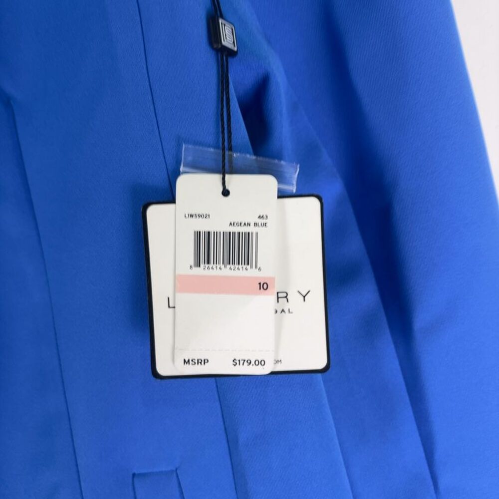 Laundry By Shelli Segal Electric Blue Blazer & Pants Suit - Picture 3 of 3
